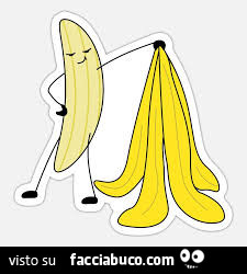 Banana sbucciata