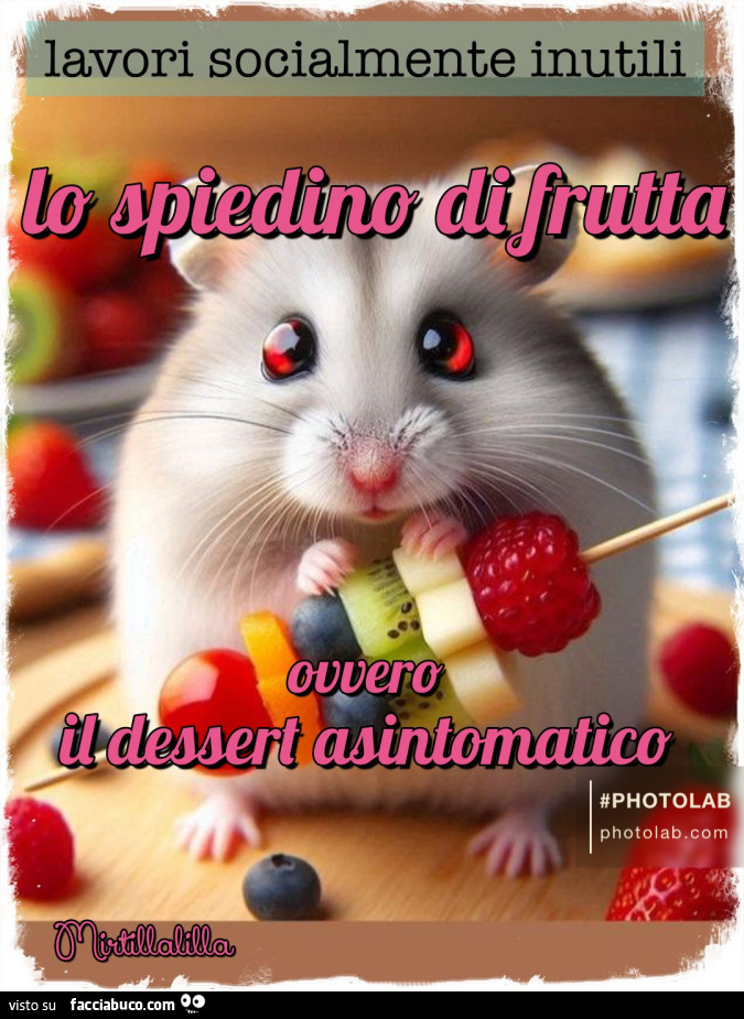 Lo spiedino di frutta