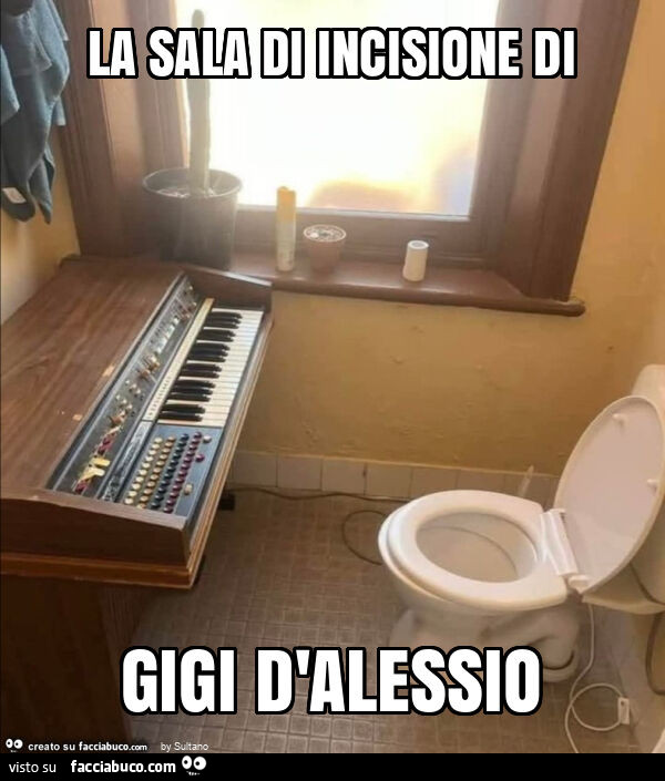 La sala di incisione di gigi d'alessio