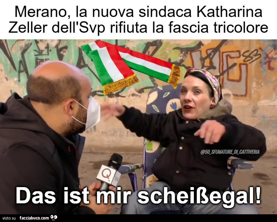 Merano, la sindaca dell'SVP rifiuta la fascia tricolore