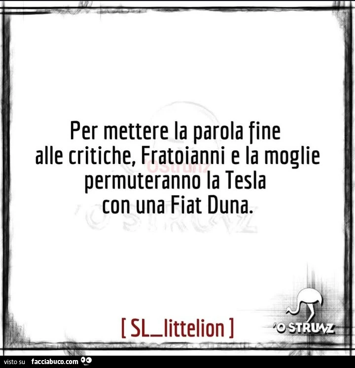 Per mettere la parola fine alle critiche, fratoianni e la moglie permuteranno la tesla con una fiat duna