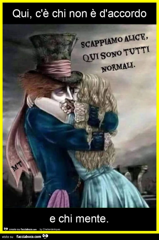 Qui, c'รจ chi non รจ d'accordo e chi mente