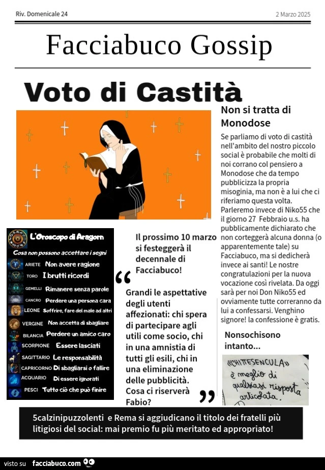 Facciabuco Gossip 24