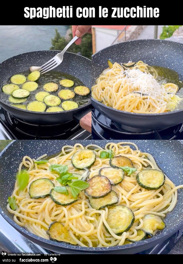 Spaghetti con le zucchine