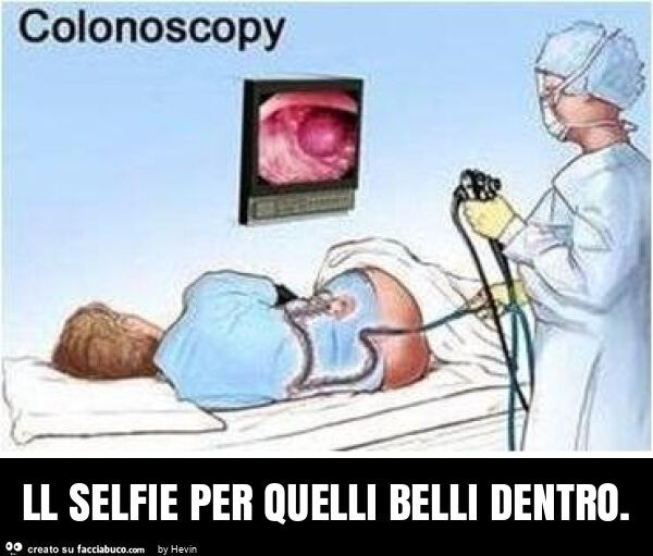 Ll selfie per quelli belli dentro