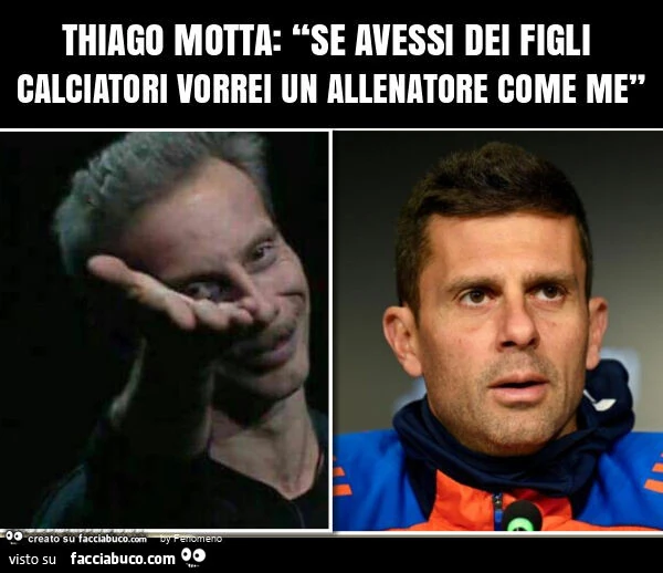 Thiago motta: “se avessi dei figli calciatori vorrei un allenatore come me”