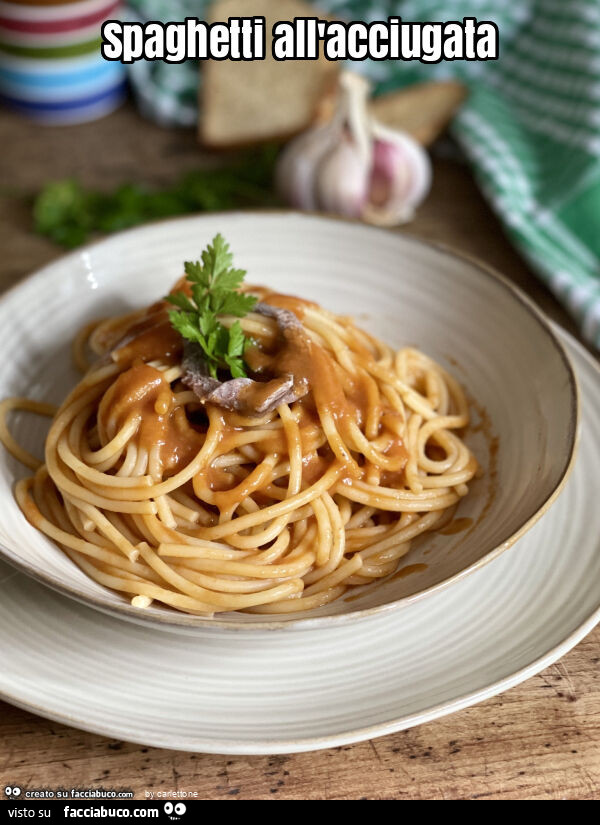 Spaghetti all'acciugata