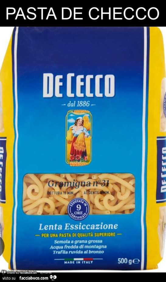 Pasta de checco