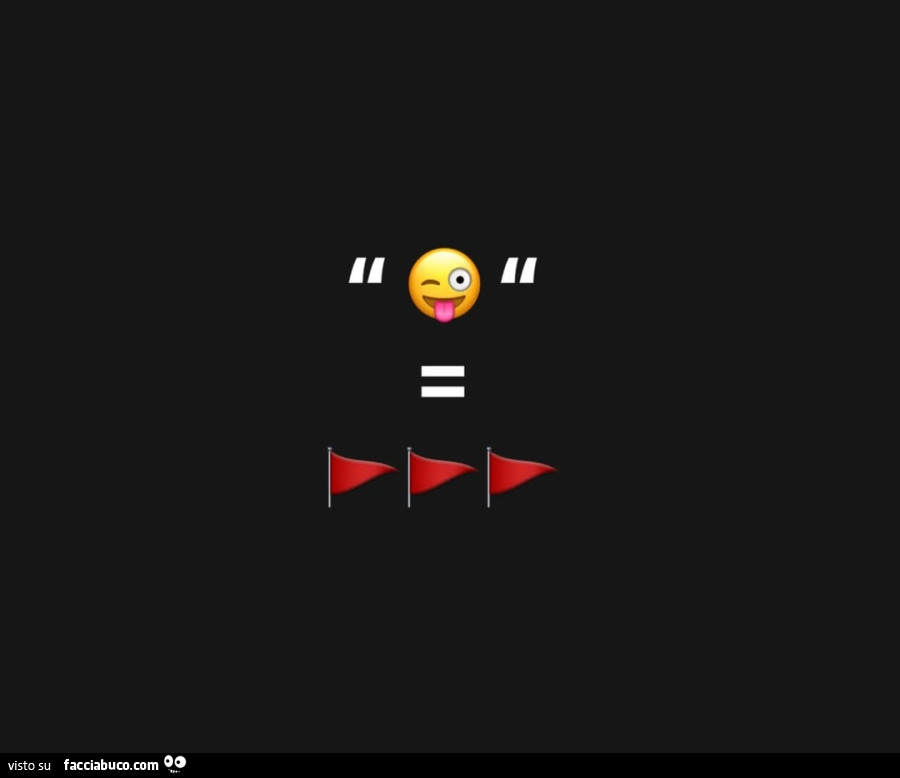 Emoji linguaccia e bandierine