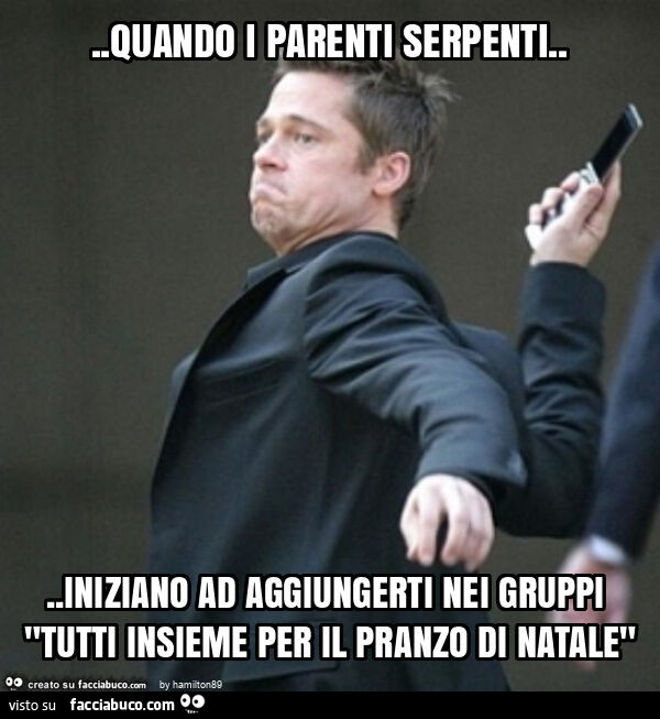 Quando i parenti serpenti… iniziano ad aggiungerti nei gruppi "tutti insieme per il pranzo di natale"