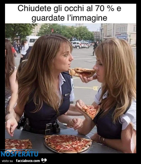 Chiudete gli occhi