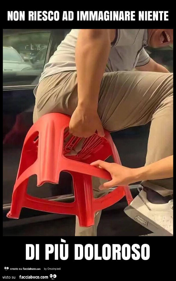 Non riesco ad immaginare niente di più doloroso