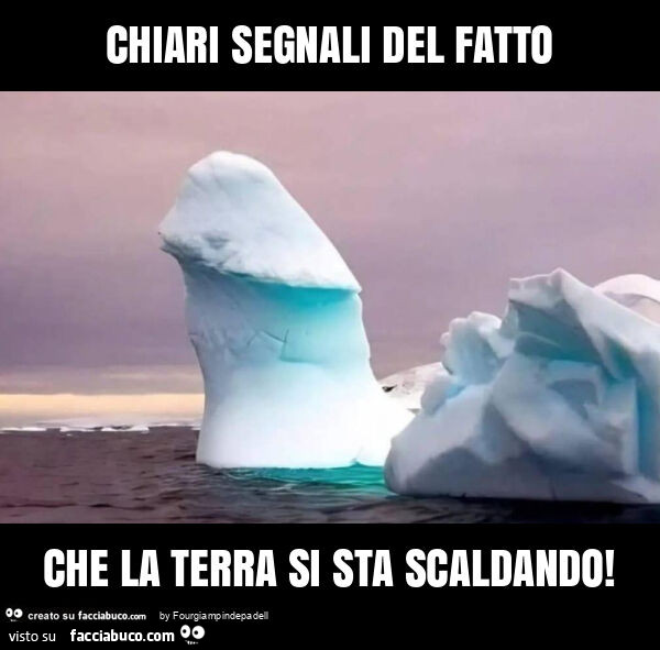 Chiari segnali del fatto che la terra si sta scaldando