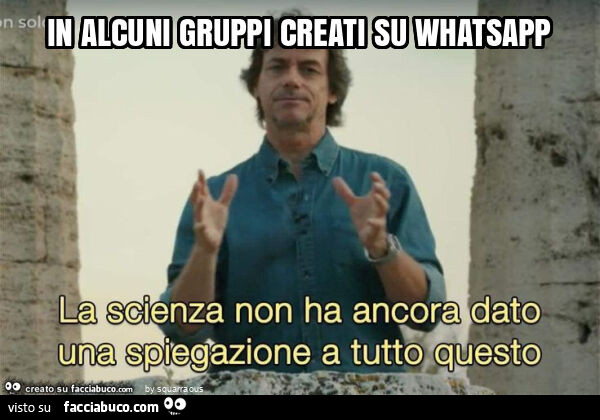 In alcuni gruppi creati su whatsapp