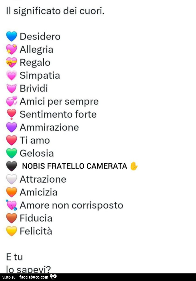 Il significato dei cuori