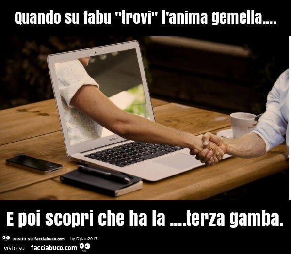 Quando su fabu "trovi" l'anima gemella&hellip; e poi scopri che ha la&hellip; terza gamba