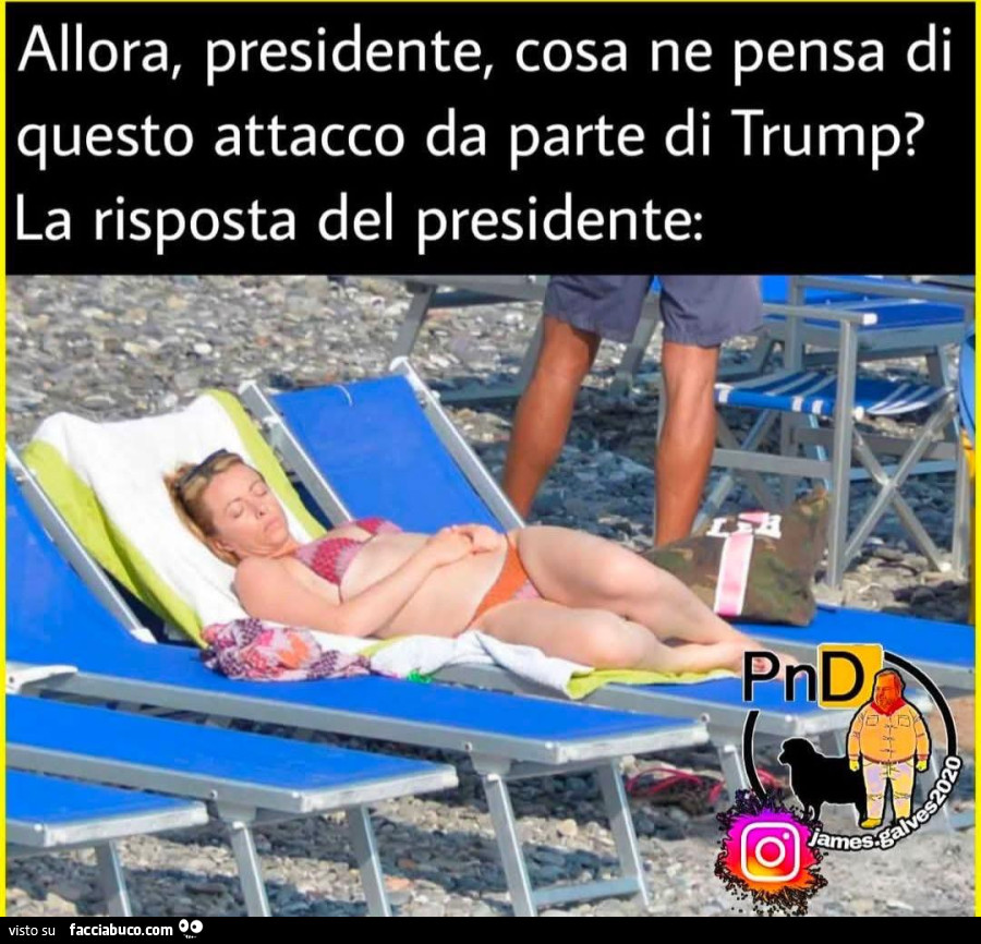 La risposta del presidente