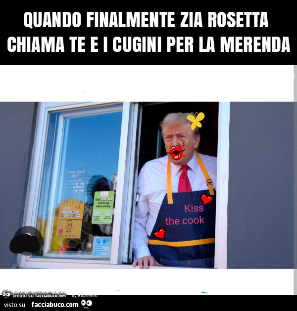 Quando finalmente zia rosetta chiama te e i cugini per la merenda