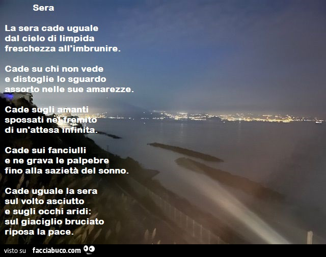 Poesia della sera