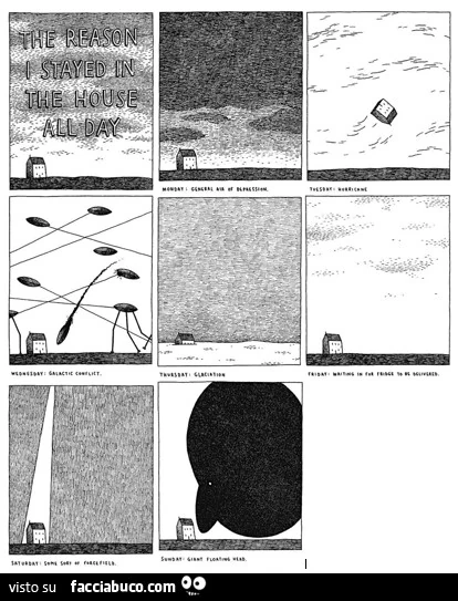 Alcuni motivi per restare a casa. Tom Gauld