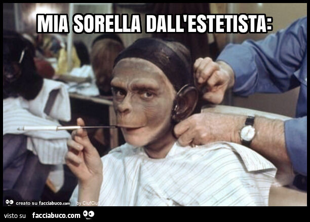 Mia sorella dall'estetista