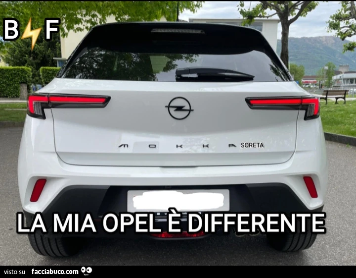 La mia Opel รจ differente