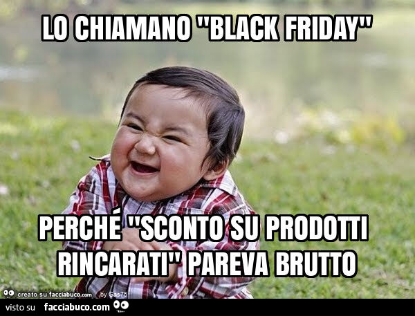 Lo chiamano "black friday" perché "sconto su prodotti rincarati" pareva brutto