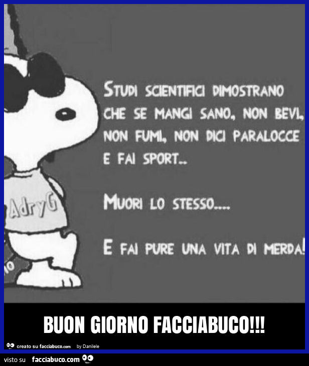 Buon giorno facciabuco