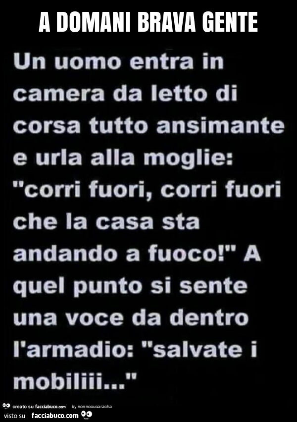 A domani brava gente