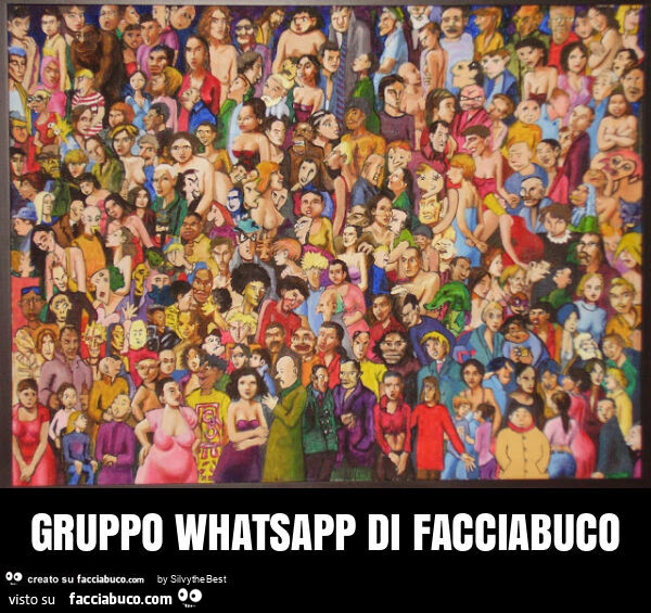 Gruppo whatsapp di facciabuco