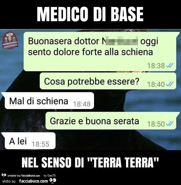 Medico di base nel senso di "terra terra"