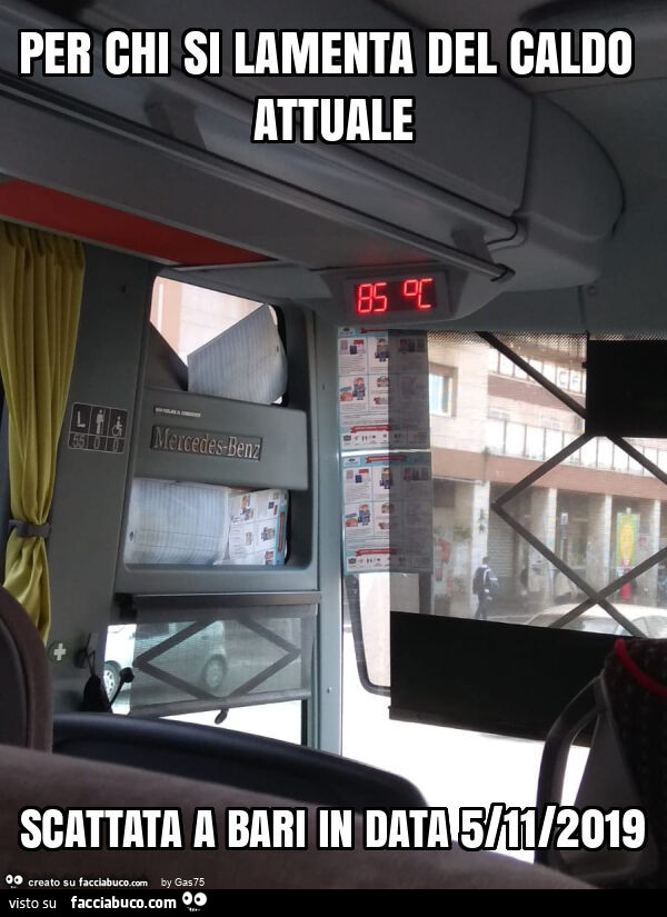 Per chi si lamenta del caldo attuale scattata a bari in data 5/11/2019