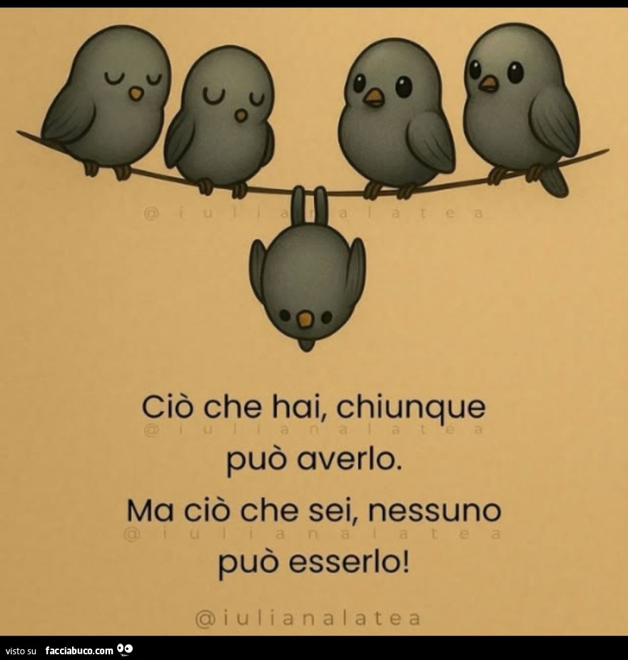 Siamo Persone Uniche e dobbiamo Amarci così come siamo
