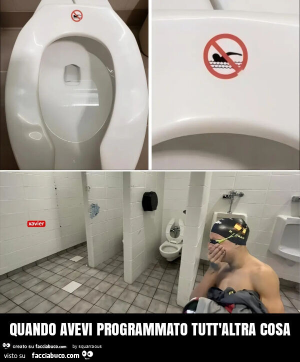 Quando avevi programmato tutt'altra cosa