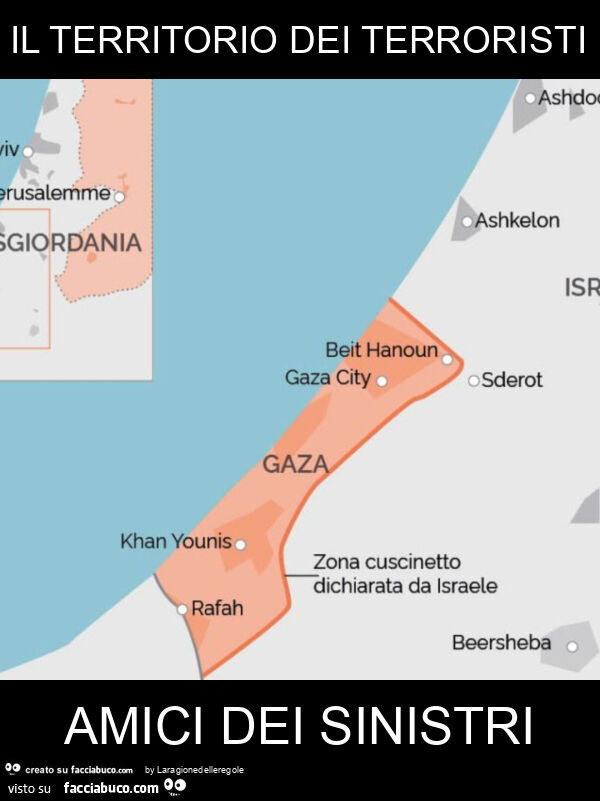 Il territorio dei terroristi amici dei sinistri