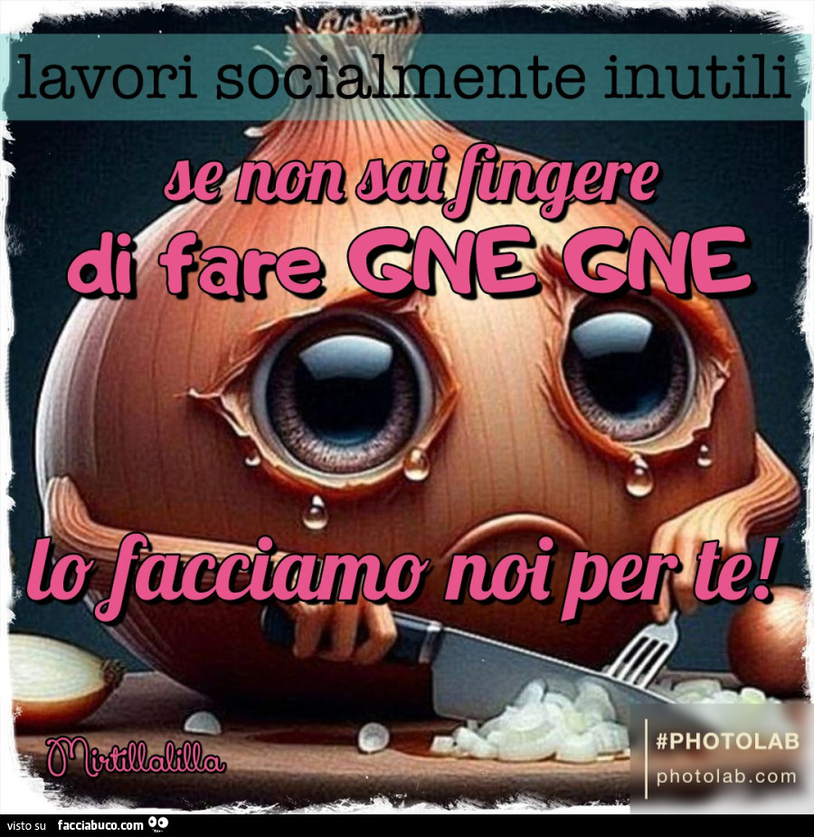 Lo facciamo noi per te