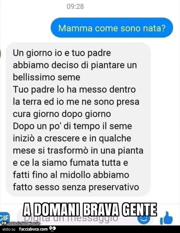 A domani brava gente