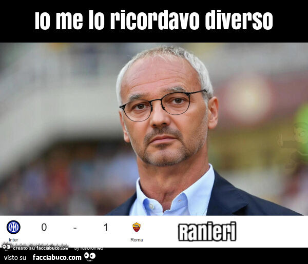 Io me lo ricordavo diverso