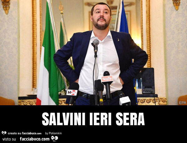 Salvini ieri sera