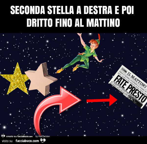 Seconda stella a destra e poi dritto fino al mattino