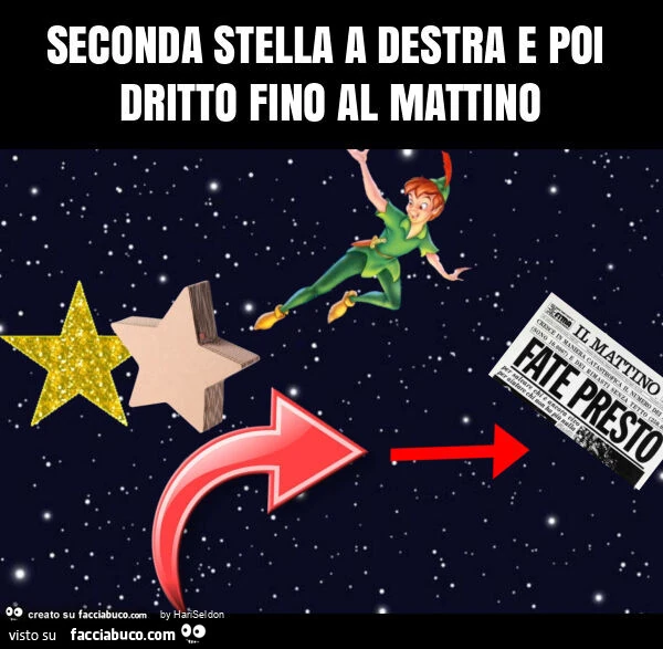 Seconda stella a destra e poi dritto fino al mattino