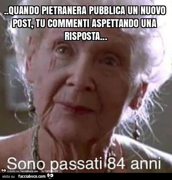 Quando pietranera pubblica un nuovo post, tu commenti aspettando una risposta