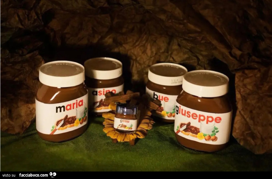 Presepe vasetti nutella