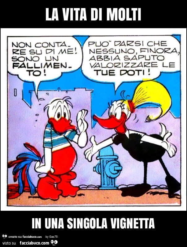La vita di molti in una singola vignetta