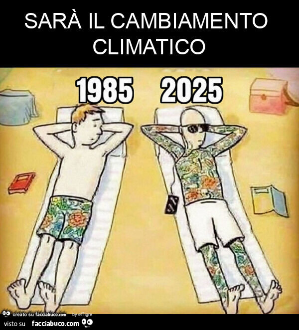 Sarà il cambiamento climatico