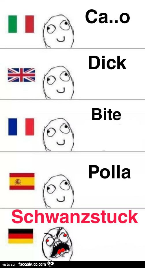 Cazzo. Dick. Bite. Polla. Schwanzstuck
