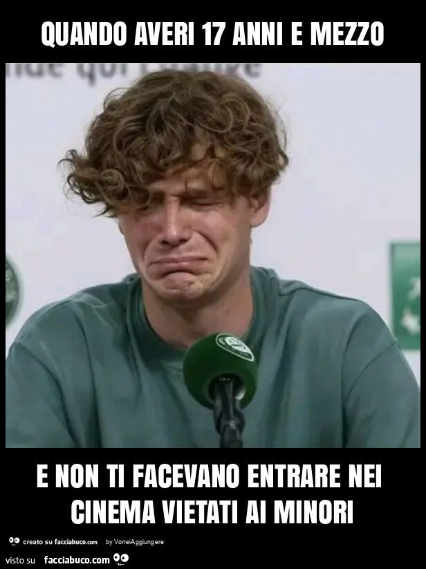 Quando averi 17 anni e mezzo e non ti facevano entrare nei cinema vietati ai minori