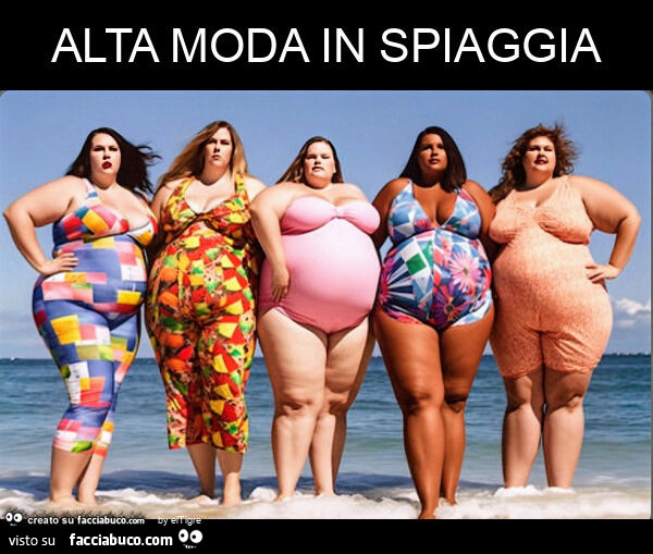 Alta moda in spiaggia