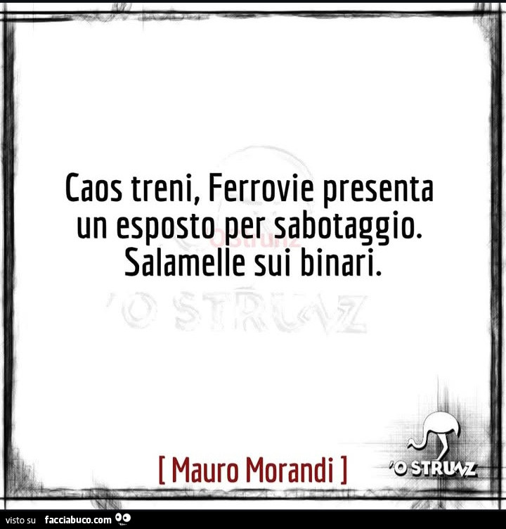 Caos treni, ferrovie presenta un esposto per sabotaggio. Salamelle sui binari