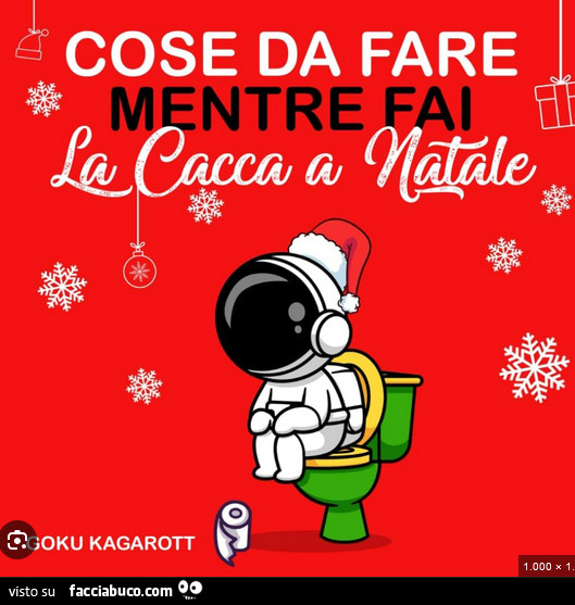 Cose da fare mentre fai, la cacca a natale